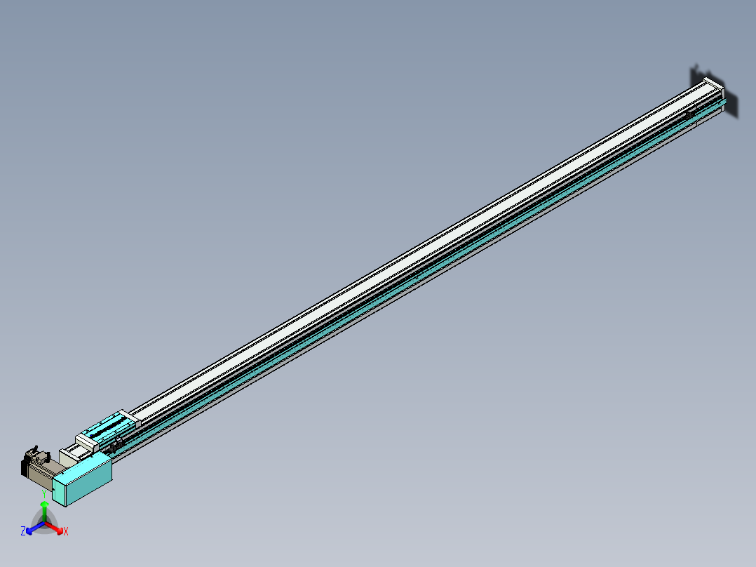 欧规系列-LB6A-L65-S1950-BL-ZP40-C3正等轴测图