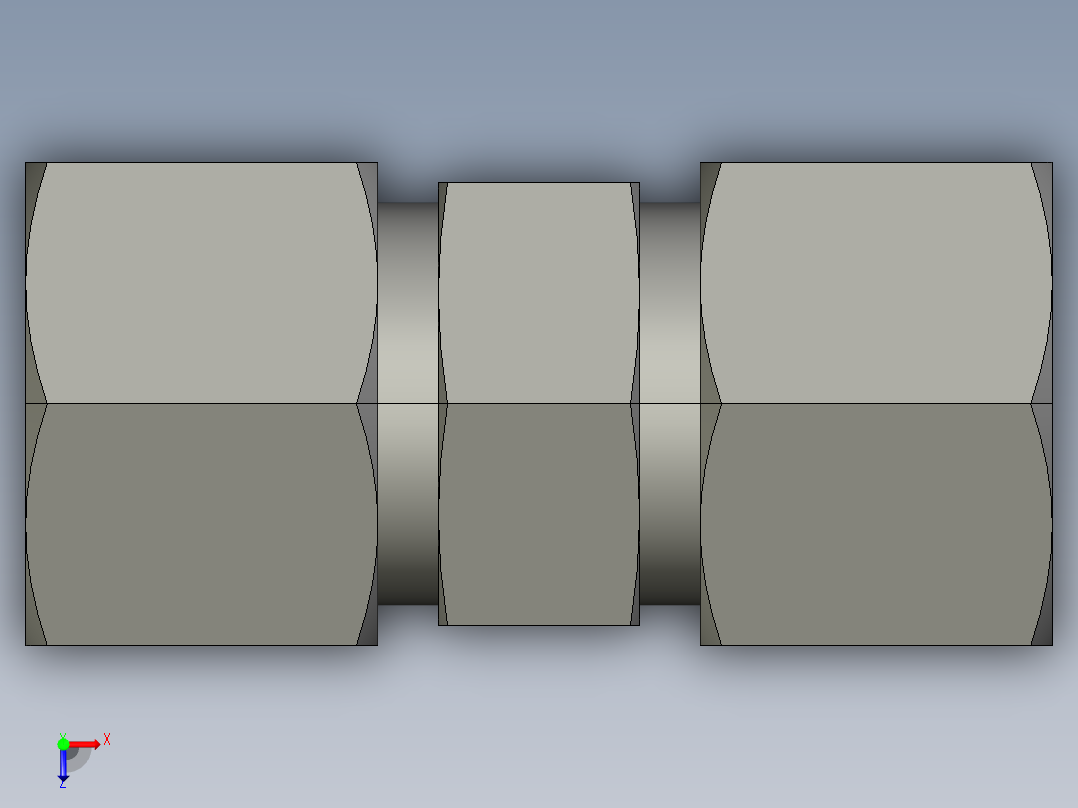 卡套式工业通用硬管接头EO Union G12ZSCF俯视图