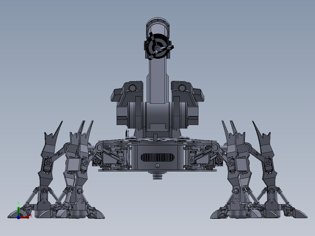 市政下水道疏通机器人二维三维说明书前视图