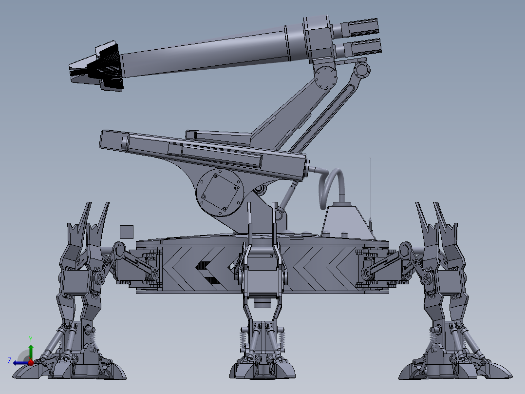 市政下水道疏通机器人二维三维说明书右视图