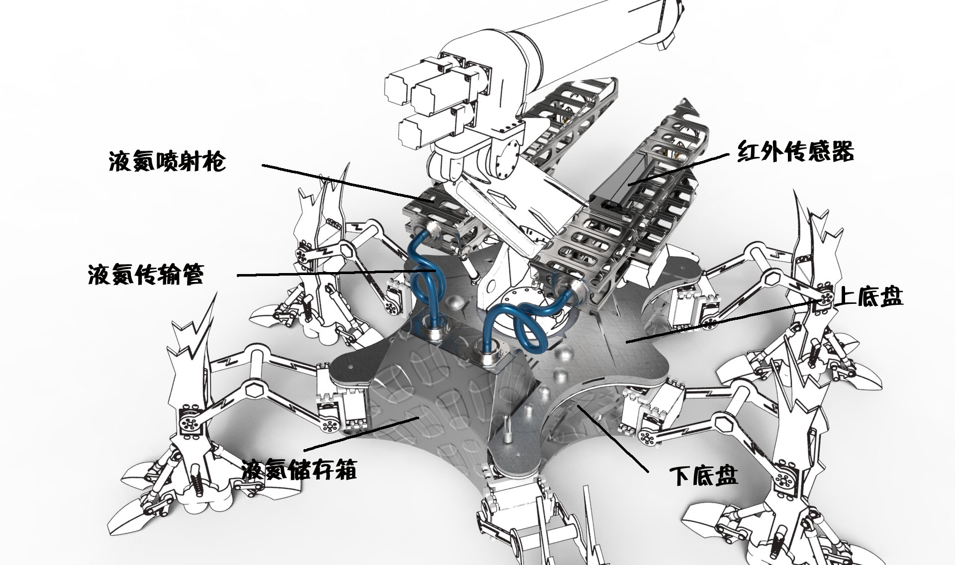 市政下水道疏通机器人二维三维说明书