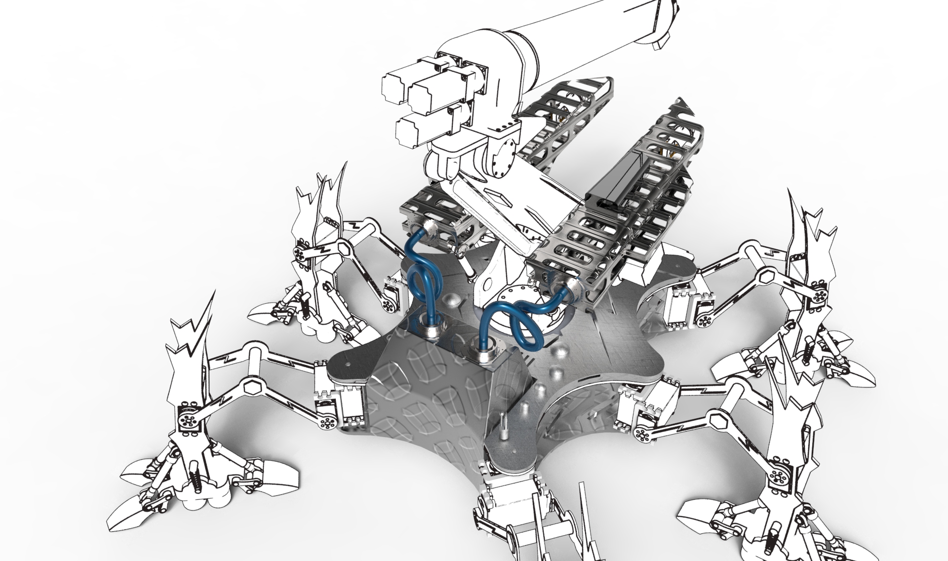 市政下水道疏通机器人二维三维说明书