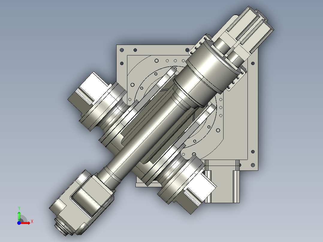 CHX-3六轴机器人3D模型前视图