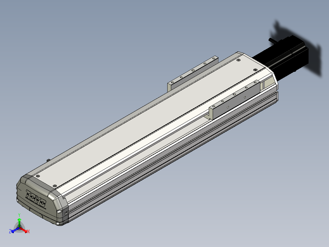Toyo东佑达直线模组-ETH14-400-BC-200W+煞車正等轴测图