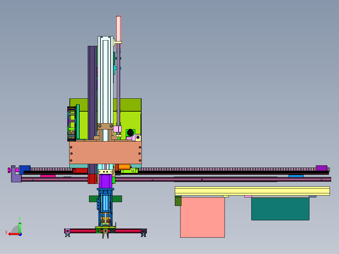 冲压用自动智能机械臂后视图