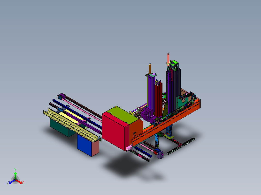 冲压用自动智能机械臂正等轴测图