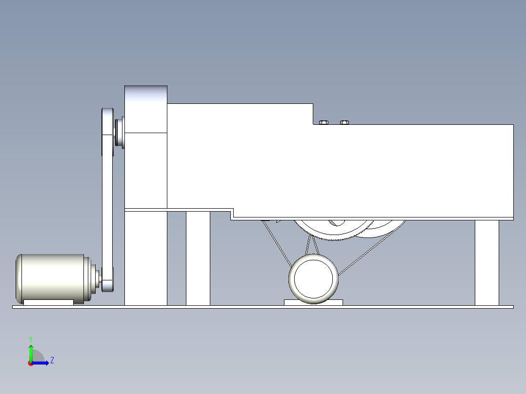 玉米秸秆粉碎机设计含三维二维说明书左视图