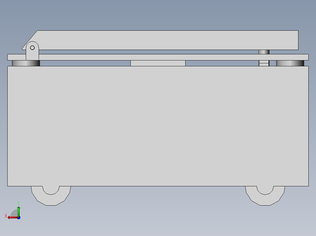 智慧建筑用物料运输装置后视图
