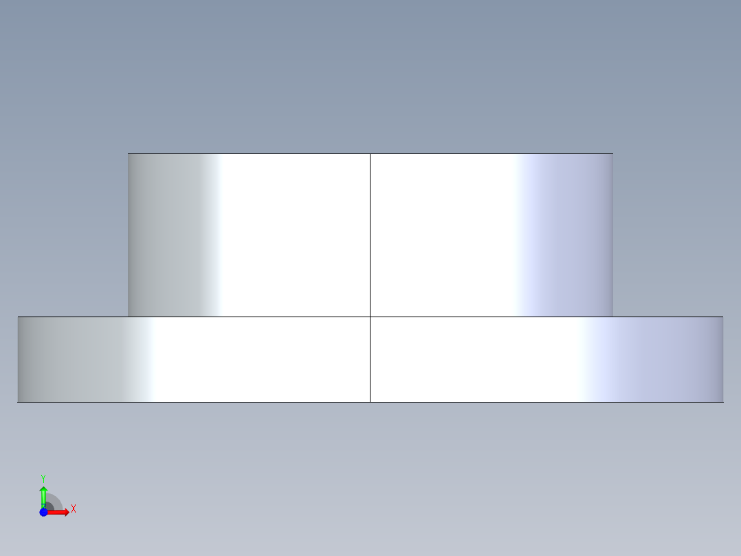 聚氯乙烯配件23-Sch80_Flange One-Piece_SOC_851-060_6in前视图