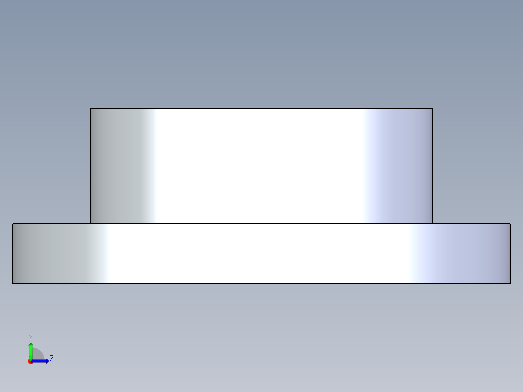 聚氯乙烯配件23-Sch80_Flange One-Piece_SOC_851-060_6in左视图