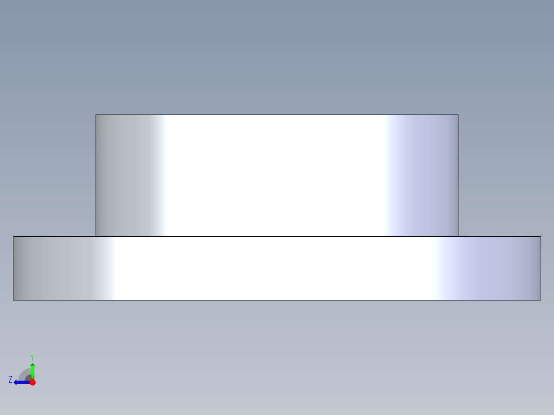 聚氯乙烯配件23-Sch80_Flange One-Piece_SOC_851-060_6in右视图