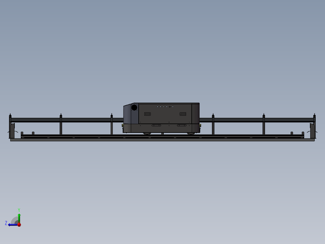物流自动化必备RGV(穿梭车)右视图