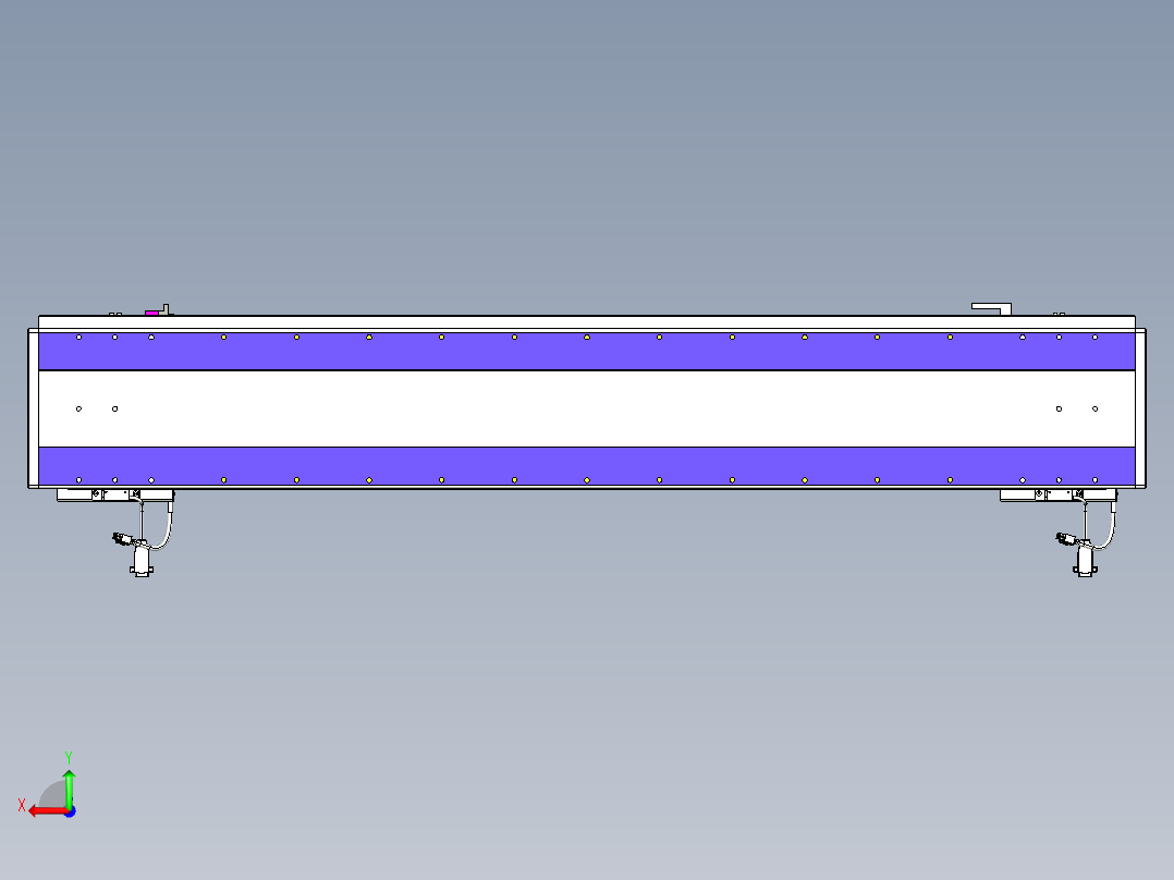 威洛博VL系列直线电机模组-2VL22H2-S1100后视图