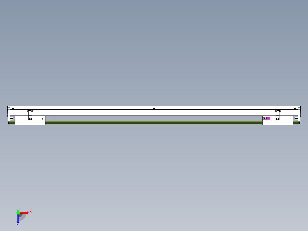 威洛博VL系列直线电机模组-2VL22H2-S1100俯视图