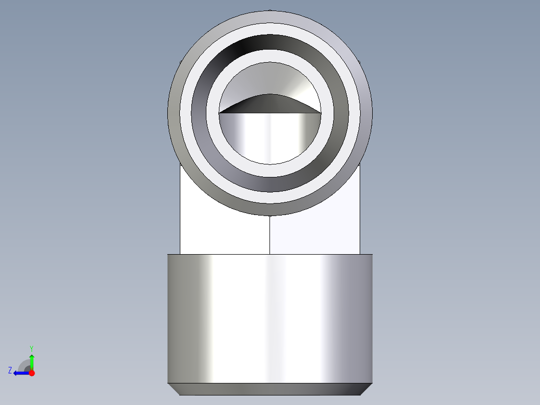 卡套式工业通用硬管接头EO_Union_elbow_W10L71X右视图