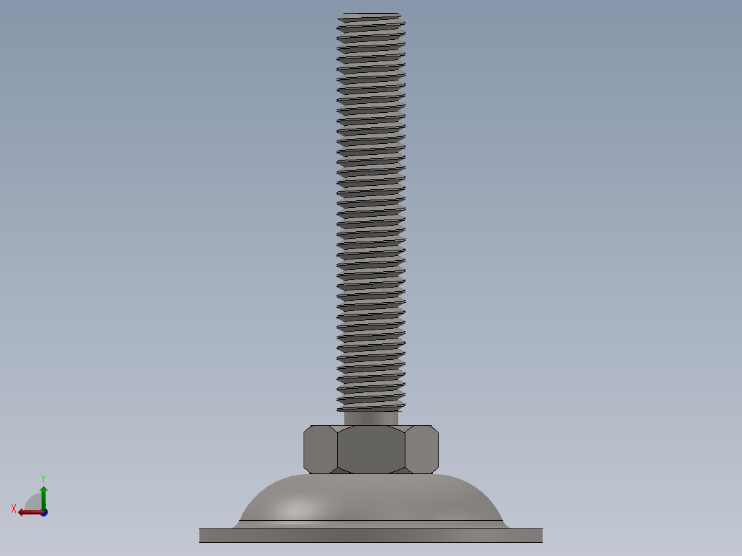 水平腿支脚后视图