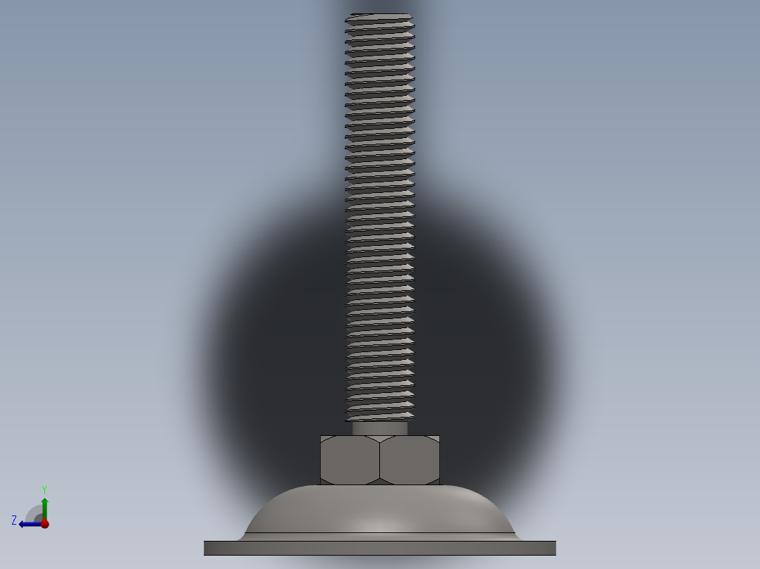 水平腿支脚右视图