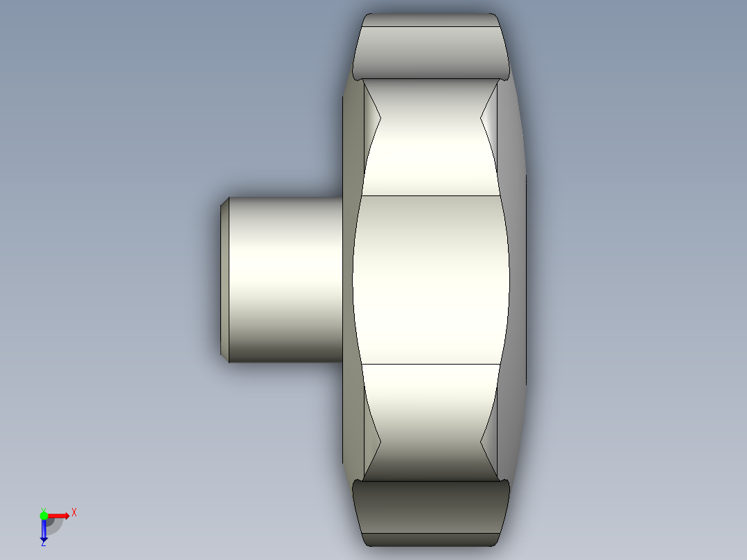 星型把手(角穴)VCRT-FM-3D多系列多零件图纸模型俯视图
