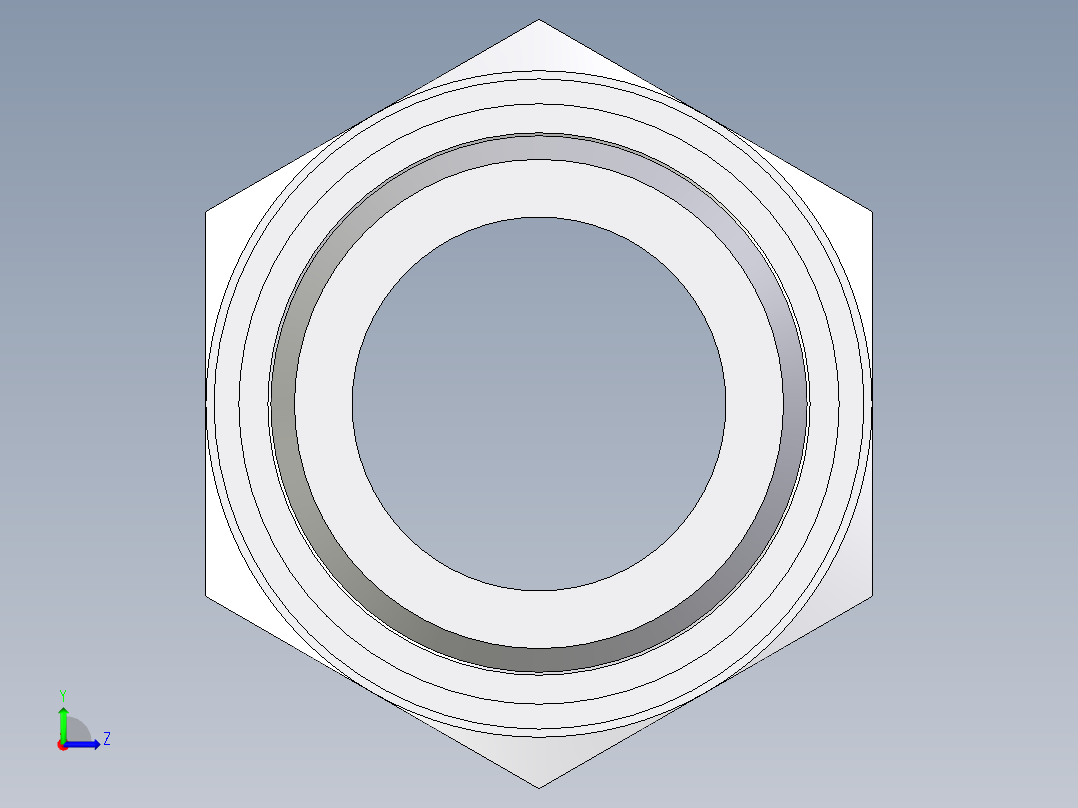 卡套式工业通用硬管接头EO_Male_Stud_connector_GE28ZLMEDCF左视图