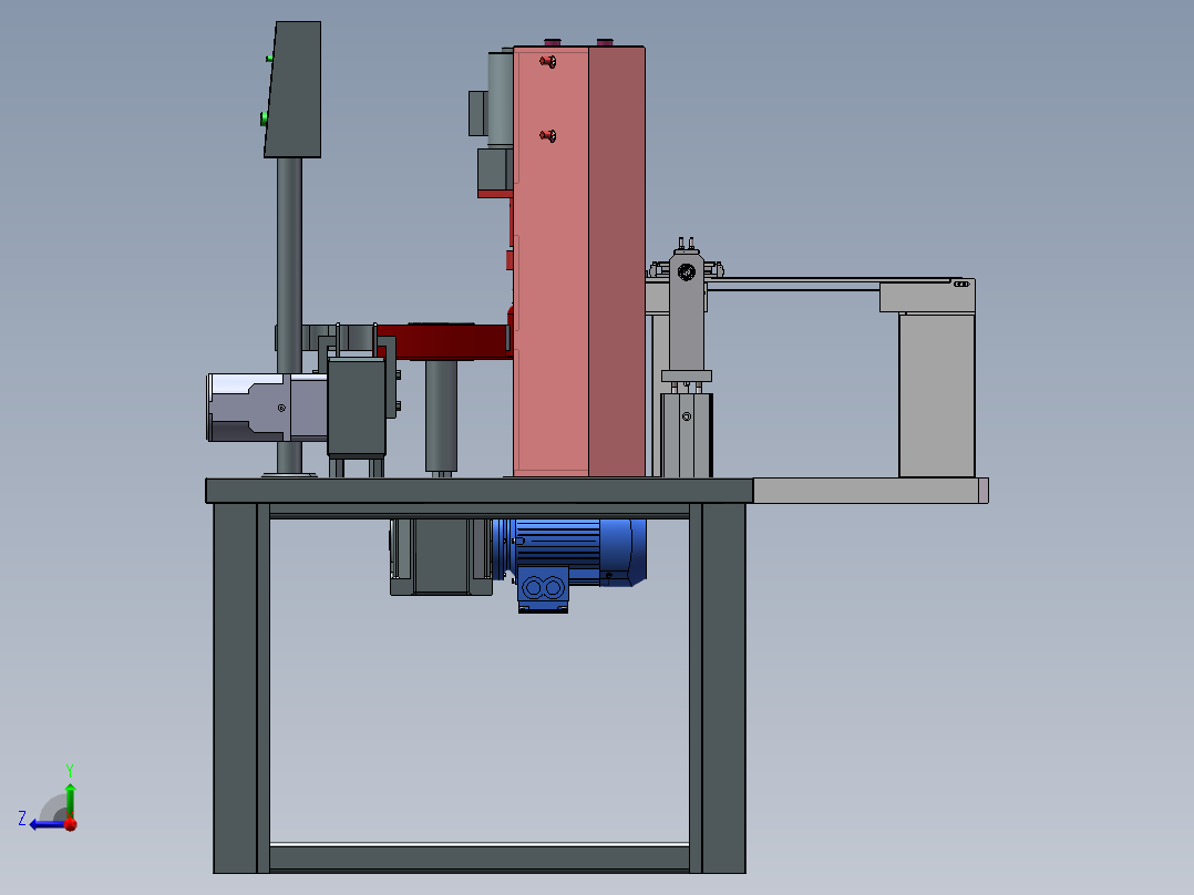 奶瓶奶盖组装机sw18右视图
