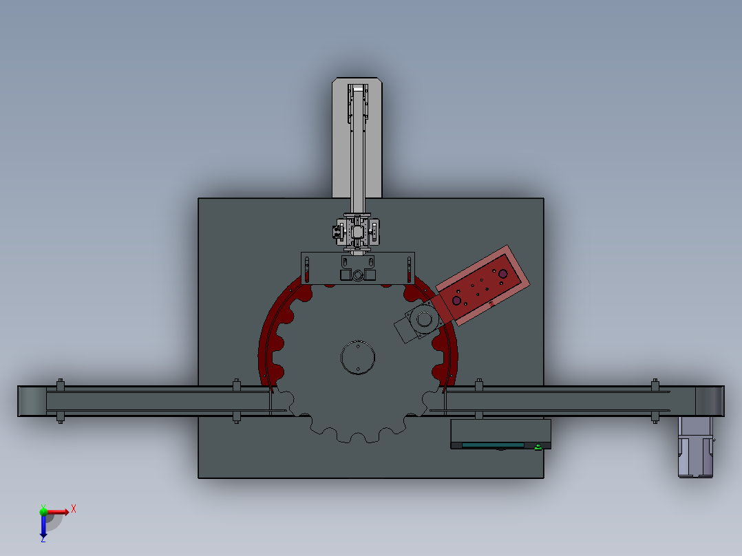 奶瓶奶盖组装机sw18俯视图