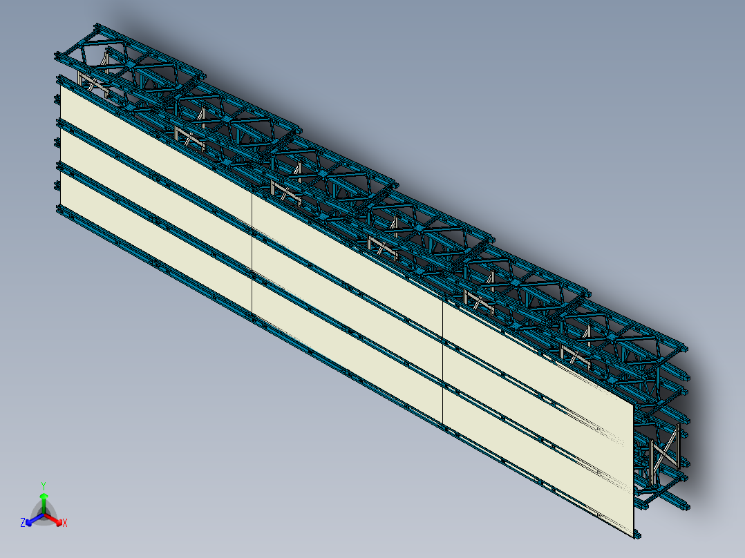 <span style='color: red'>贝</span><span style='color: red'>雷</span><span style='color: red'>桥</span>模型3D图纸 INVENTOR设计