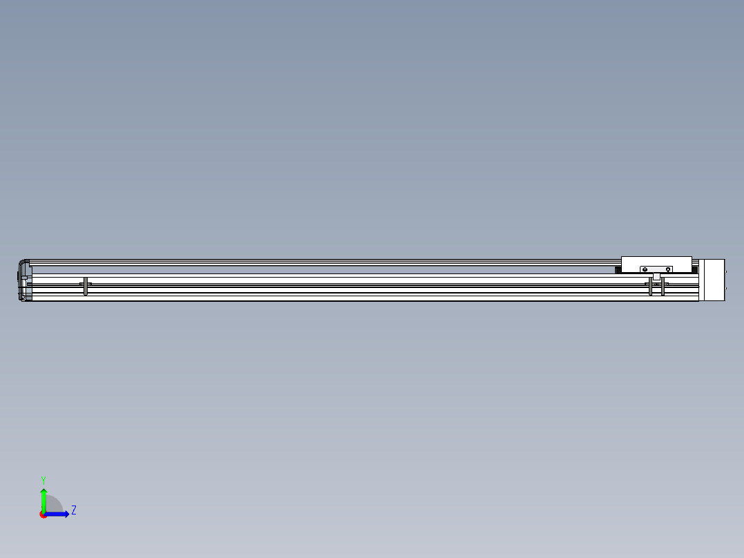 Toyo东佑达直线模组-ETH17-1250-BL-M75B左视图