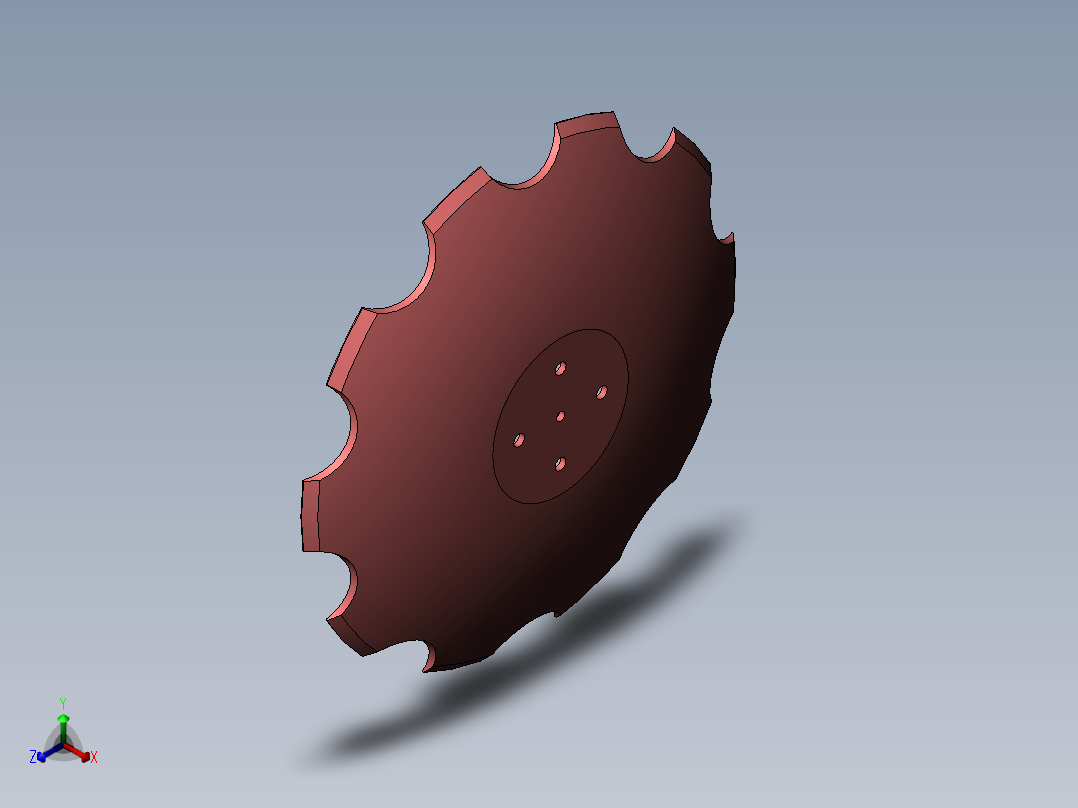 松土机耕地机正等轴测图