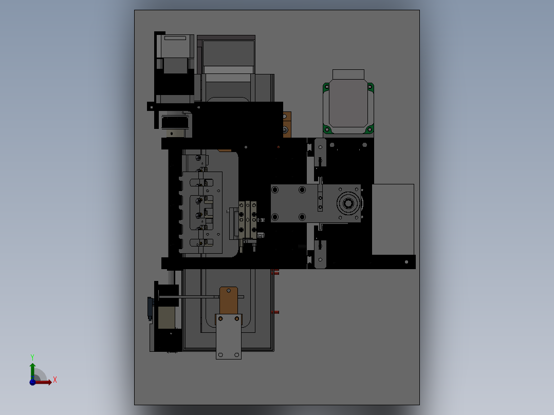 多头点胶设备前视图