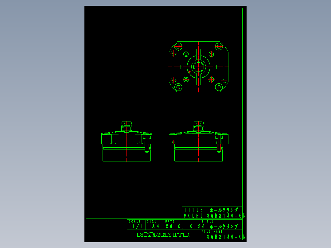 KOSMEKSWH2130-GN_rev1多系列多零件图纸模型多系列多零件图纸模型