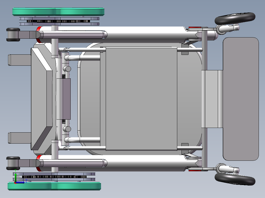 多场景折叠轮椅50左视图
