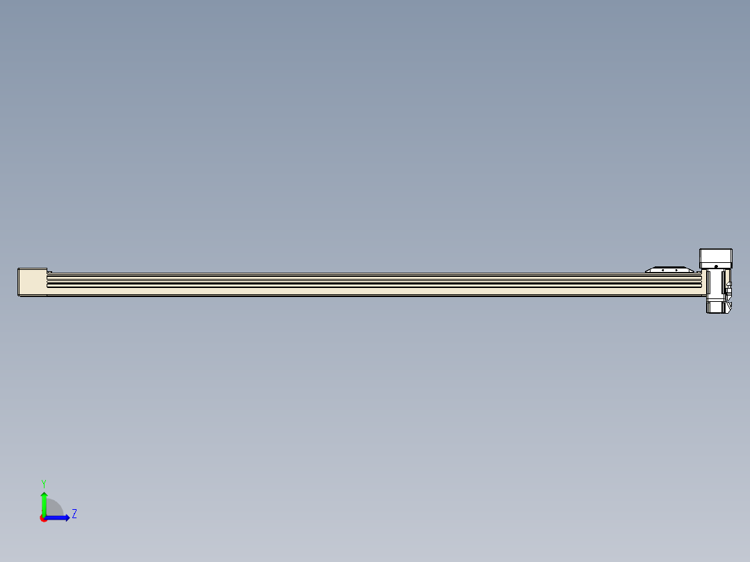 同步带全封闭直线模组TPA-HCB-65S-90-L1200-ML-Y-P10-N3左视图