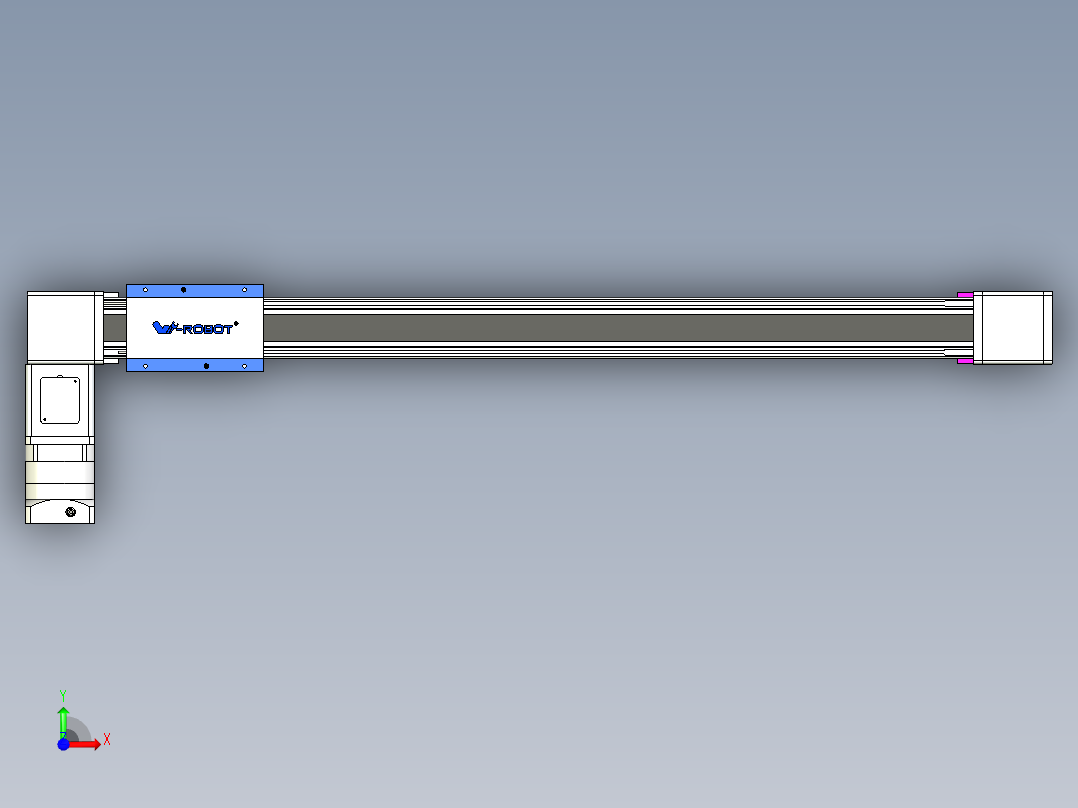 威洛博LB.GB同步带传动--欧规系列GB8-L192-S900-BL-P75-K前视图