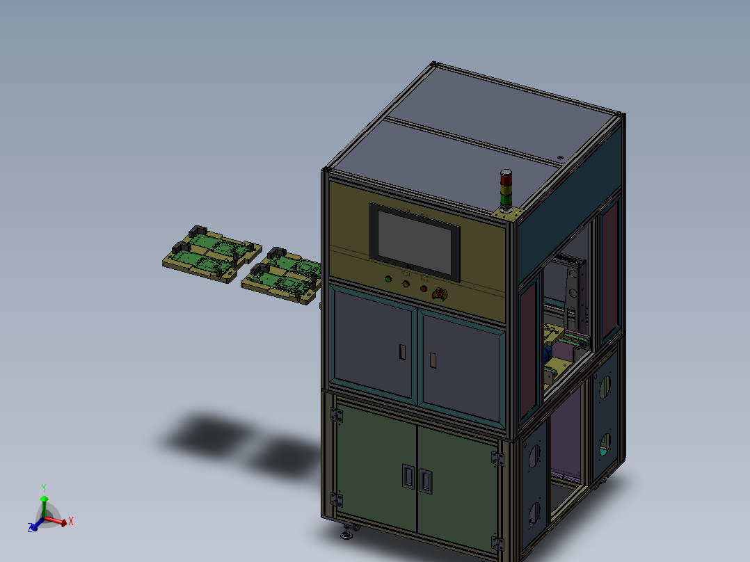 在线产品外观检测机<span style='color: red'>3D</span>模型 非标自动化设备<span style='color: red'>3D</span>图纸<span style='color: red'>3D</span>模型