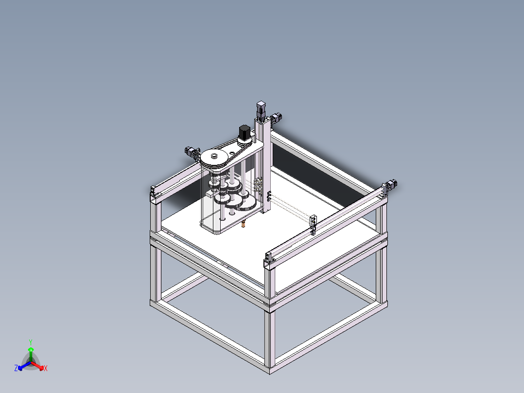 三轴大理石抛光机_QQ浏览器压缩包正等轴测图