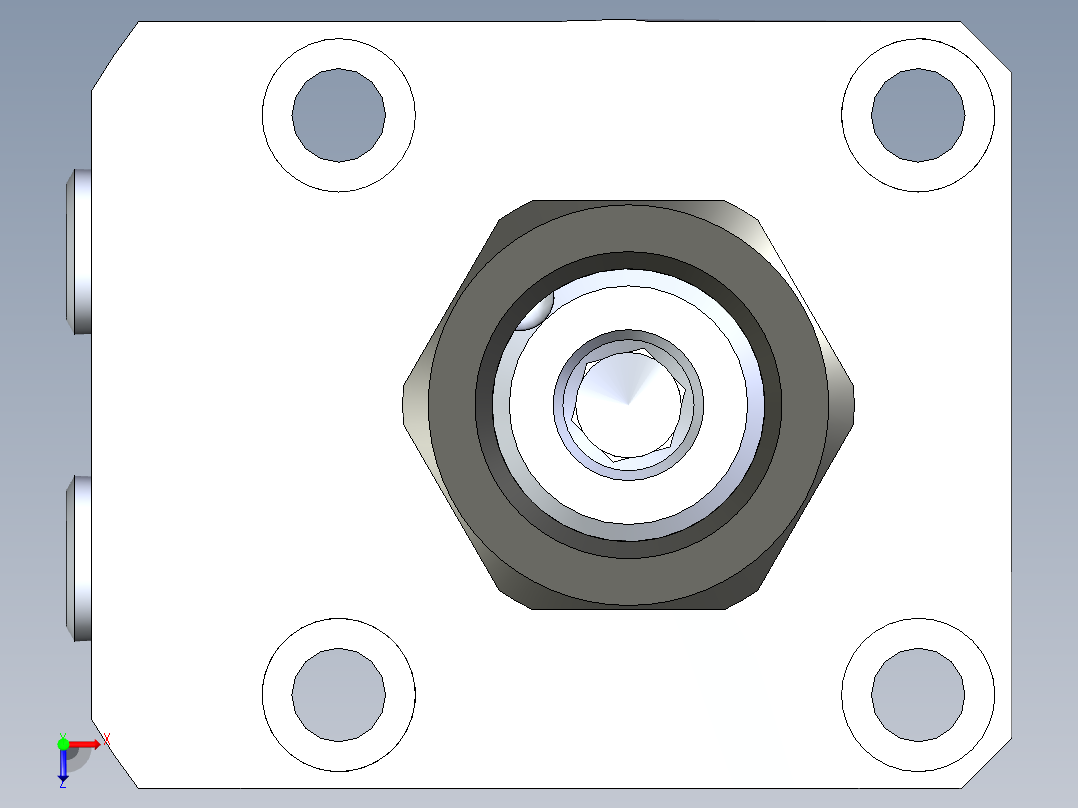KOSMEKLHA0400-GL-Y45_R01多系列多零件图纸模型俯视图