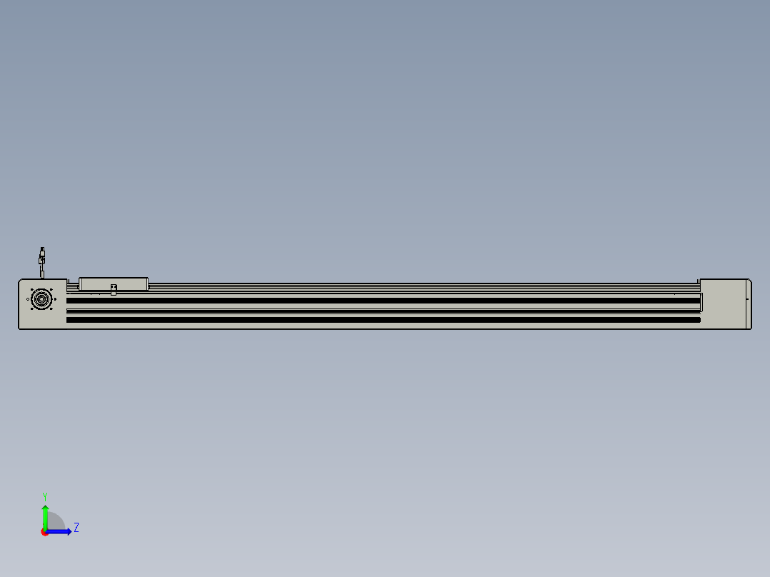 威洛博直线电机模组EB10-L224-S1400-R-ZP75-MS3-5K左视图