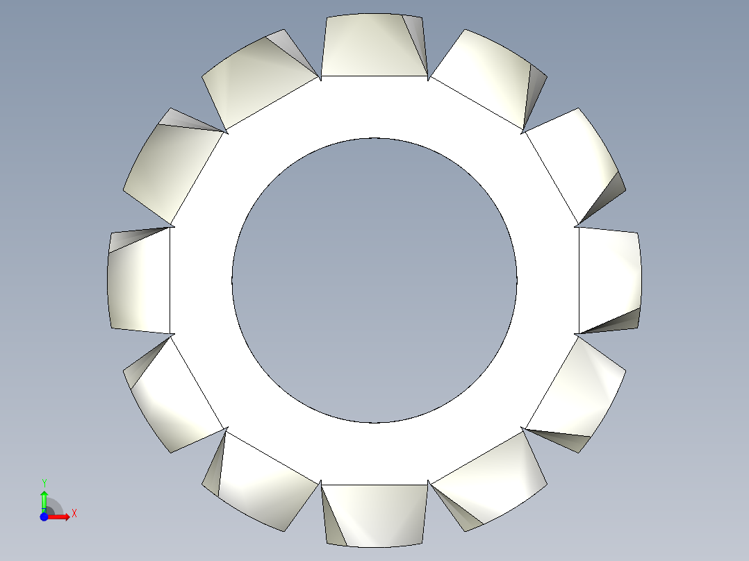 EXTERNAL TOOTH LOCK WASHER for M3 SCREW.IGS前视图