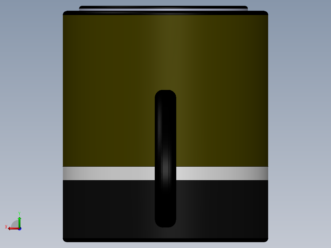 小米汽车周边小米 Life 不锈钢马克杯后视图