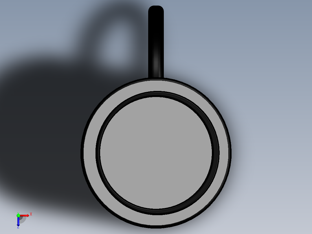 小米汽车周边小米 Life 不锈钢马克杯俯视图