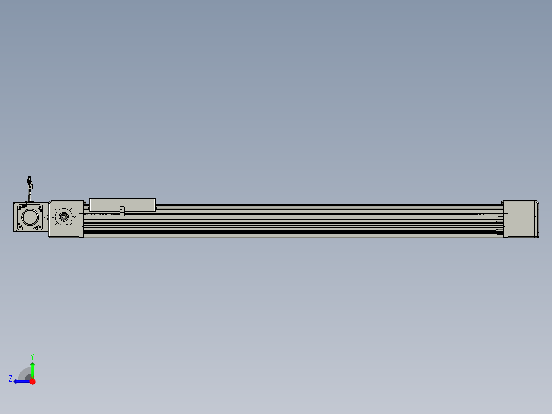 威洛博直线电机模组EB16-L208-S1100-BR-ZP75-MS3-5K右视图