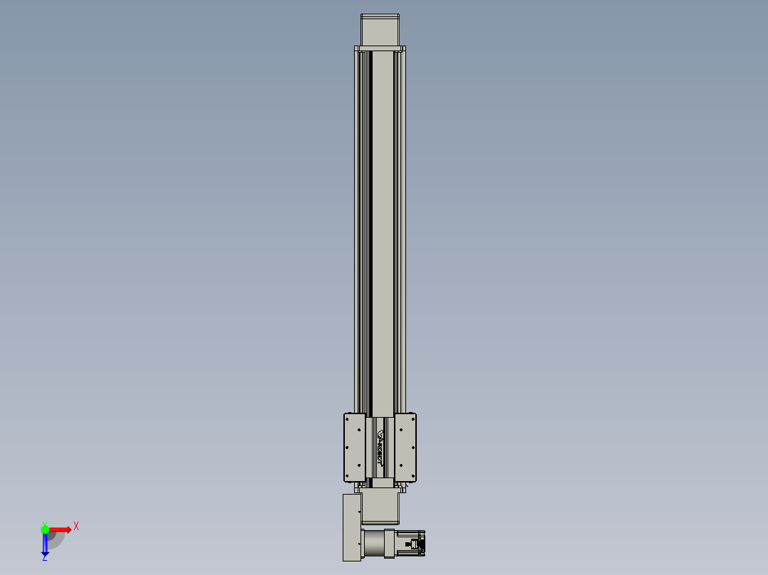 威洛博直线电机模组EB16-L208-S1100-BR-ZP75-MS3-5K俯视图