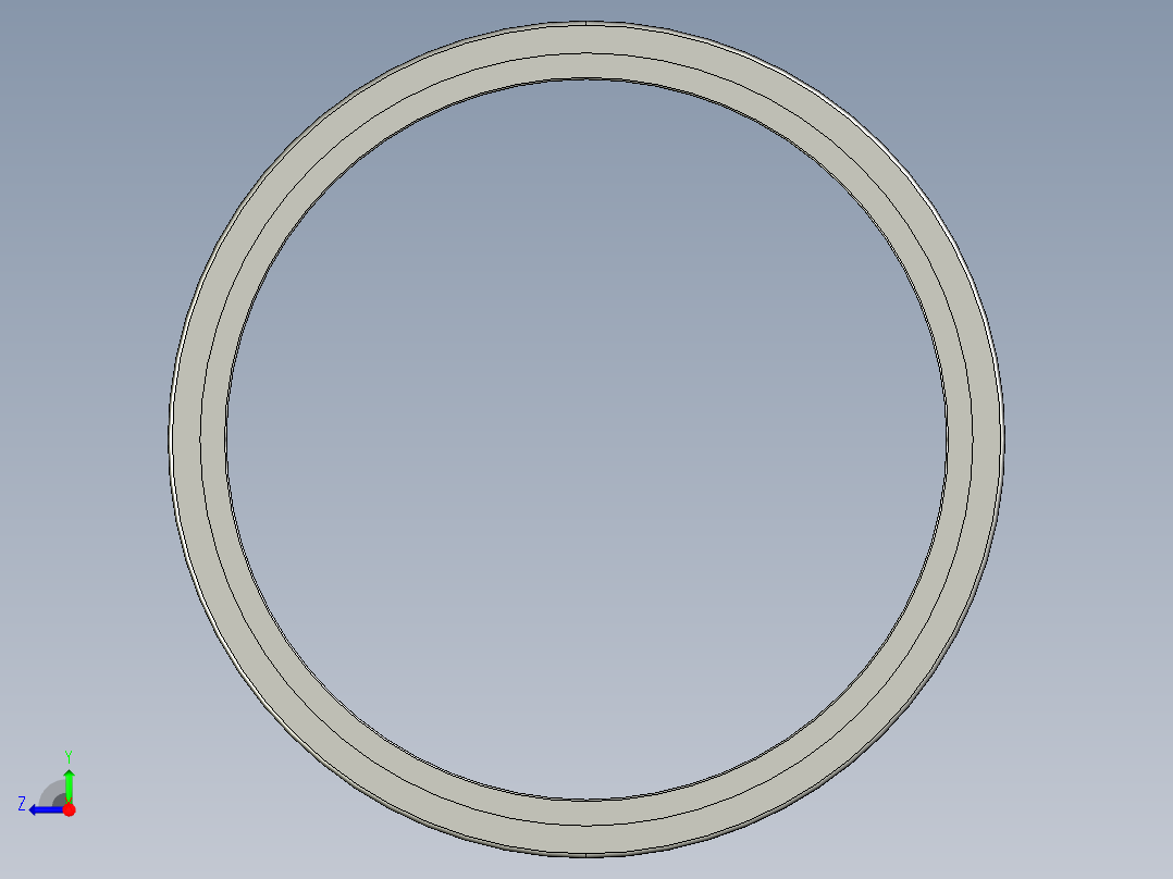 SKF无内圈法兰的单列式无针滚子轴承3D模型IGS格式右视图