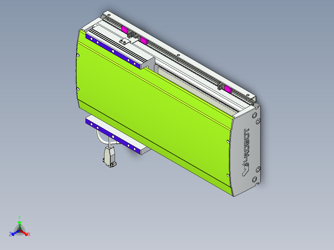 威洛博VL系列3d模型模组VL22H2Y-S250正等轴测图