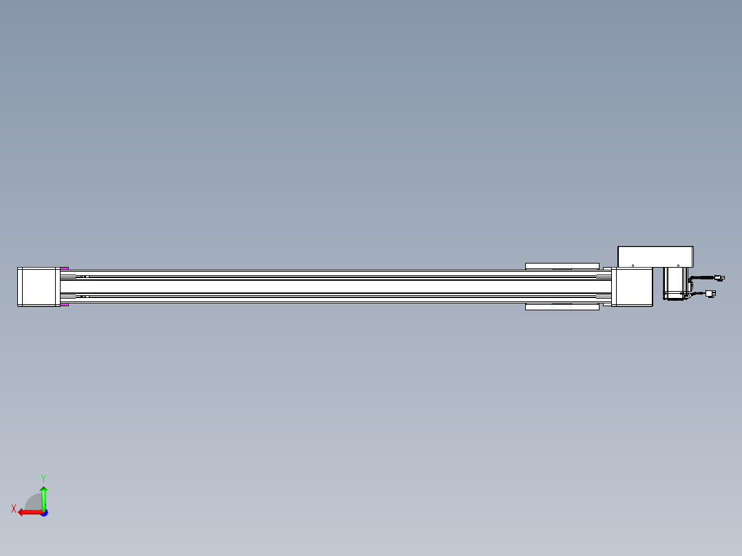 威洛博LB.GB同步带传动--欧规系列GB8-L96-S1100-BR-P40后视图