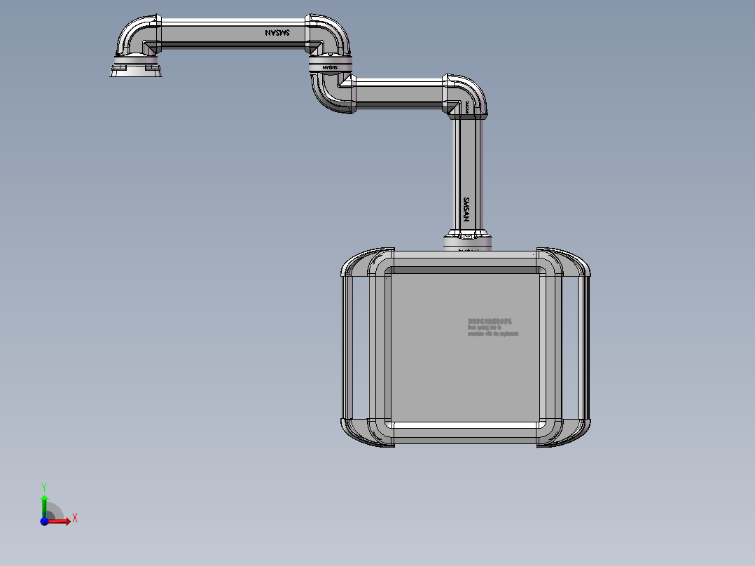 向下顶座+中间连接器+转角+箱体连接器+控制箱