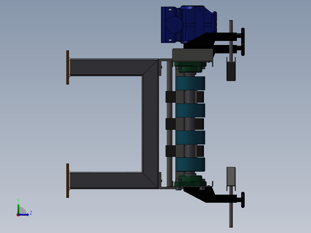 带式输送机左视图