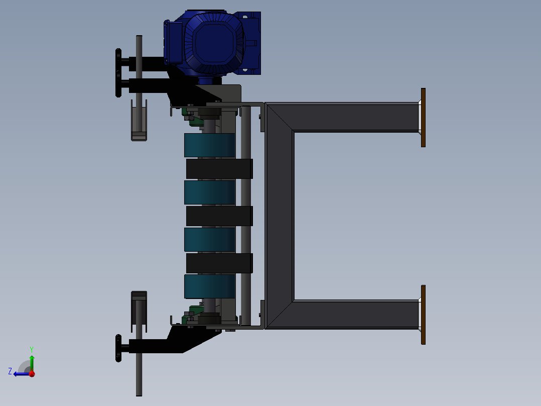 带式输送机右视图