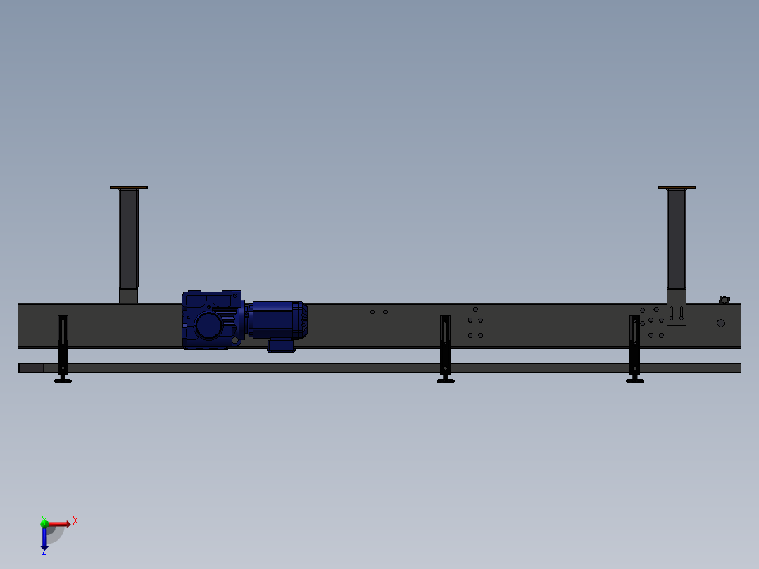 带式输送机俯视图