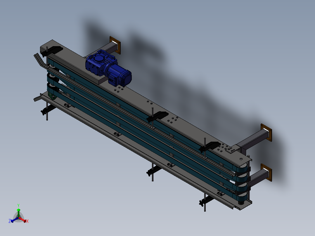 带式输送机正等轴测图